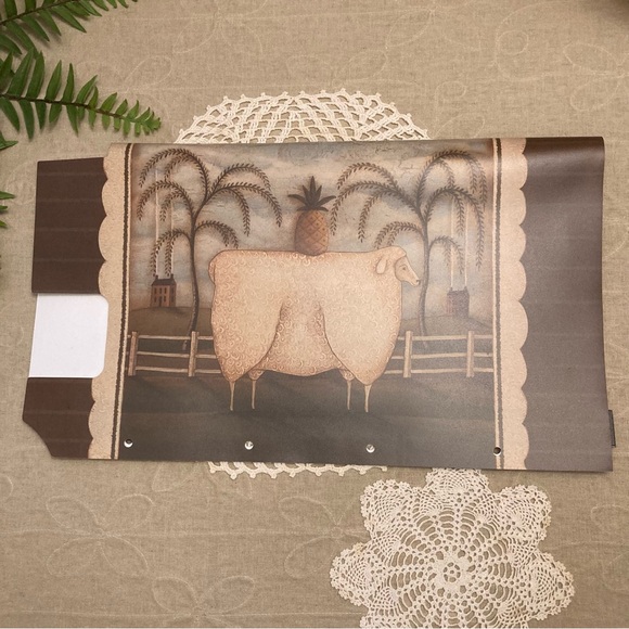 New Magnetic Mailbox Cover Primitive Sheep Pineapple And Willow Tree Design - Picture 9 of 15